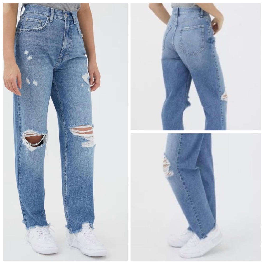 •BDG• Urban Outfitters‎ High Rise Baggy Jeans Size 30 100% Cotton Distressed - Picture 13 of 13